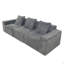 Canapé-lit, canapé à compression, canapé-lit convertible avec accoudoirs de soutien pour le dossier, canapé-lit futon confortable-1831710122