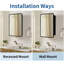 Armoire de salle de bain polyvalente avec un design élégant et beaucoup de rangement