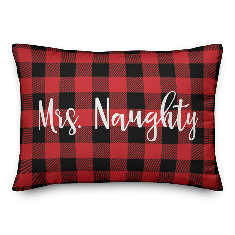  Coussin lombaire à carreaux Mme. Naughty in Buffalo