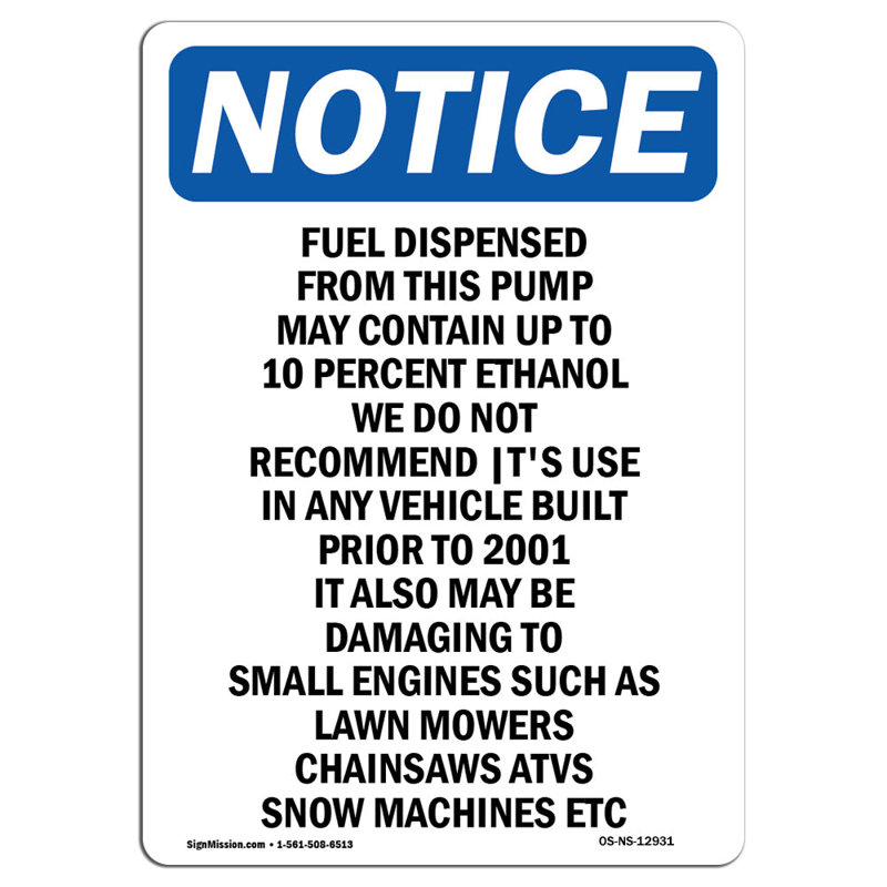 Carburant distribué à partir de cette pompe