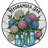 7.8"H Hydrangea Jar Stained Glass Window Panel-851094414