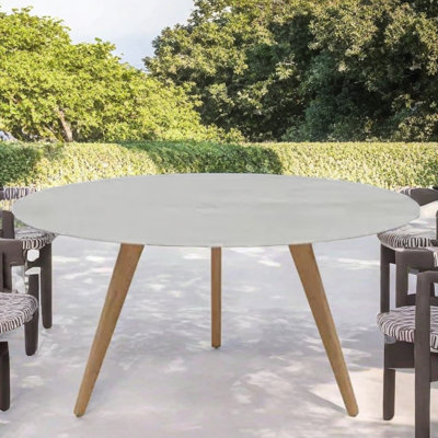 Table d'extérieur imperméable en alliage d'aluminium L 39,37 po x l 39,37 po