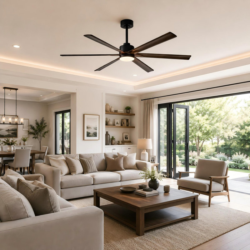 70" Modern Farmhouse Ceiling Fan  