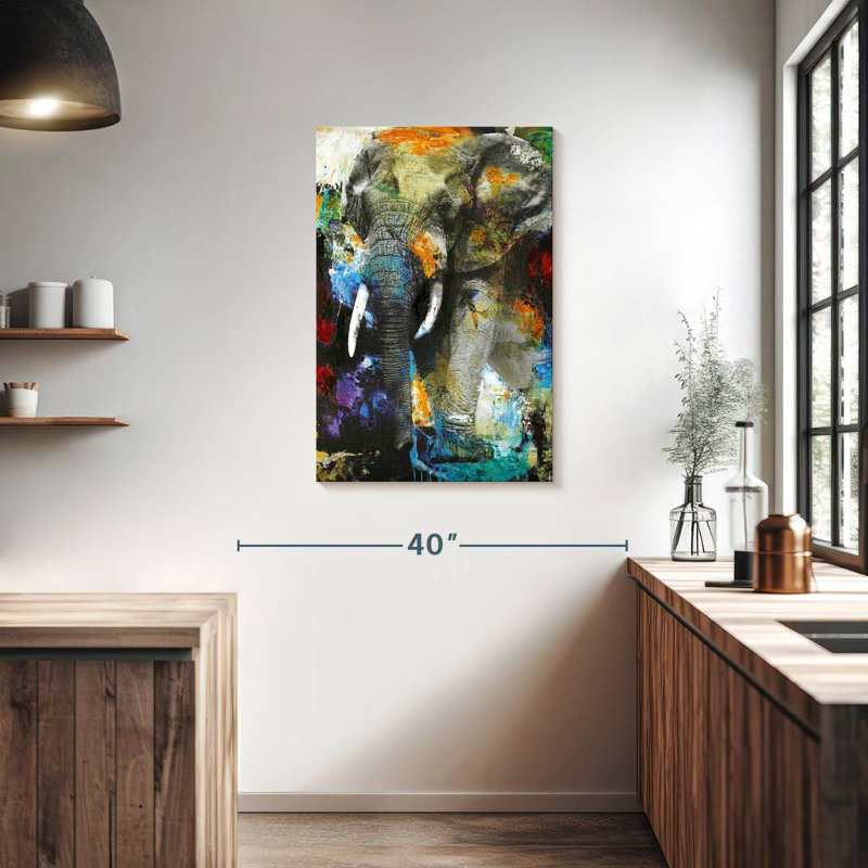 Brampt Blotchy Elephant, 36" H x 24" W