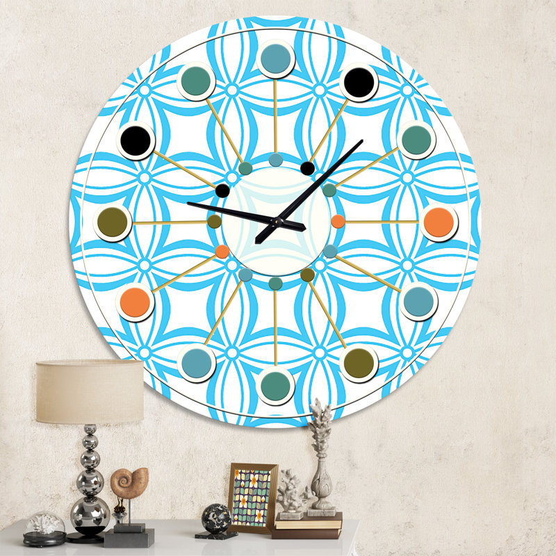 Horloge murale rétro Mid-Century, Moyenne