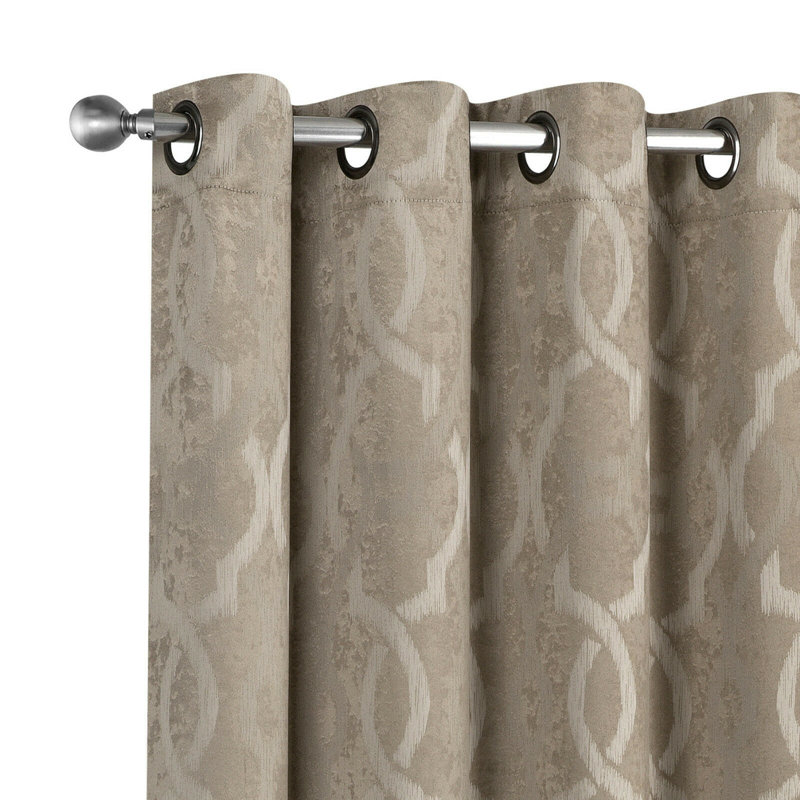 Delron Blackout Sliding Panel Pair, Linen/Toast