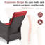 Chaise de patio inclinable avec coussins Jereomie-1197244348
