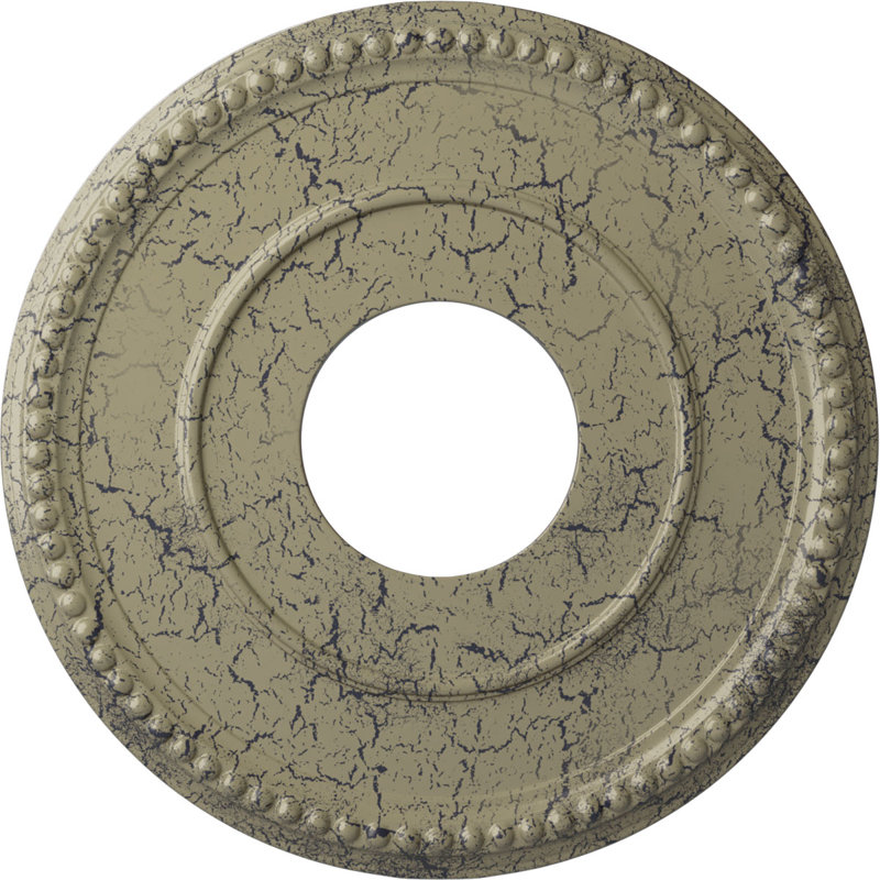 Petit médaillon de plafond Endrathane Federal, Pierre de château craquelé
