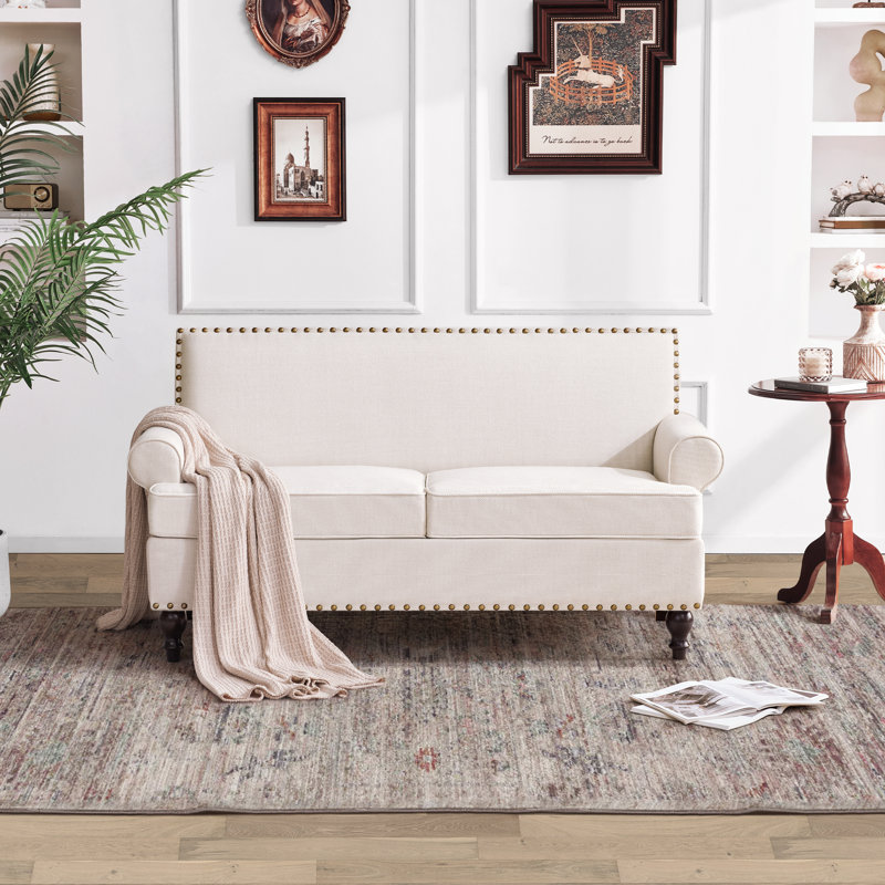 Ensemble de salon 2 pièces Berkey, 100 % polyester beige