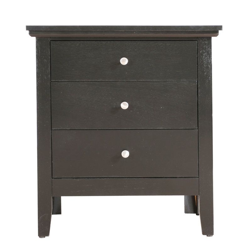 Table de chevet Marotz, Noir