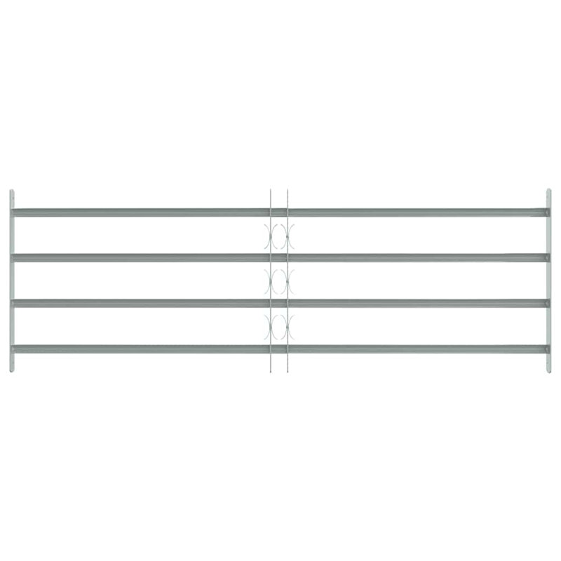 Grille de sécurité réglable pour fenêtres, 4 barres transversales de 39,4 po à 59,1 po, 4 Crossbars