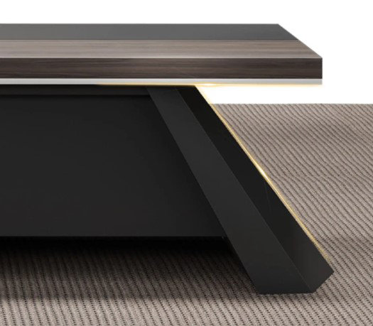 Nahara L-Shaped Executive Desk, 75cm H x 300cm W x 90cm D