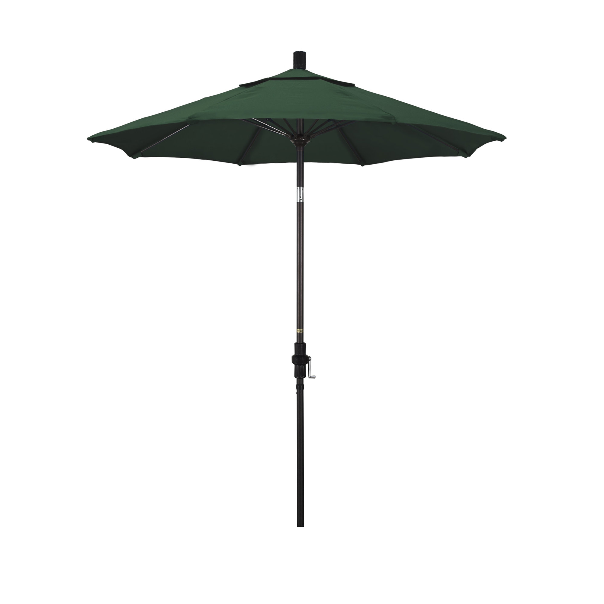 Brent 90'' Sunbrella® Outdoor Umbrella, Black , Canvas Forest Green Sunbrella® Canvas
