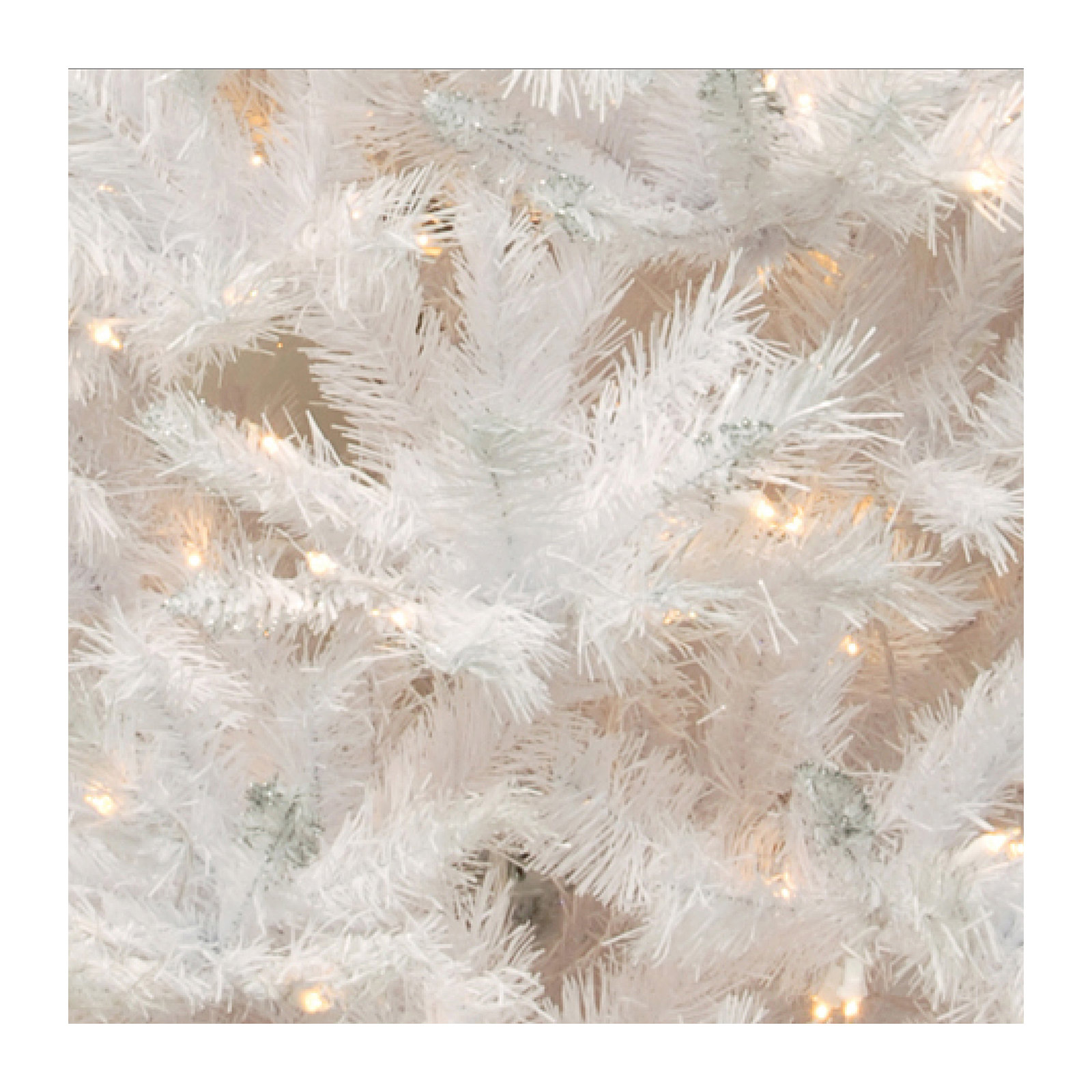Glittery Winchester White Pine Tree with Clear Lights, 4.5'