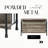 Gray And Oak Counter Height Table With 2 Shelves Storage Antique & Sandy Table, 121 Lb Weight Capacity