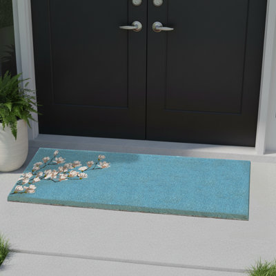 Alemanno Magnolia Branch Coconut Coir Entryway Doormat