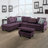 3-piece Linen Sectional Sofa-2007906074-2007906072