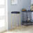 Everman Upholstered Counter Stool with Metal Frame