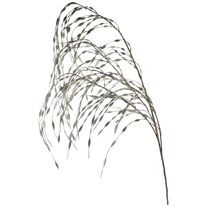 Aérosol de Noël artificiel Weeping Willow, 47 po, argent