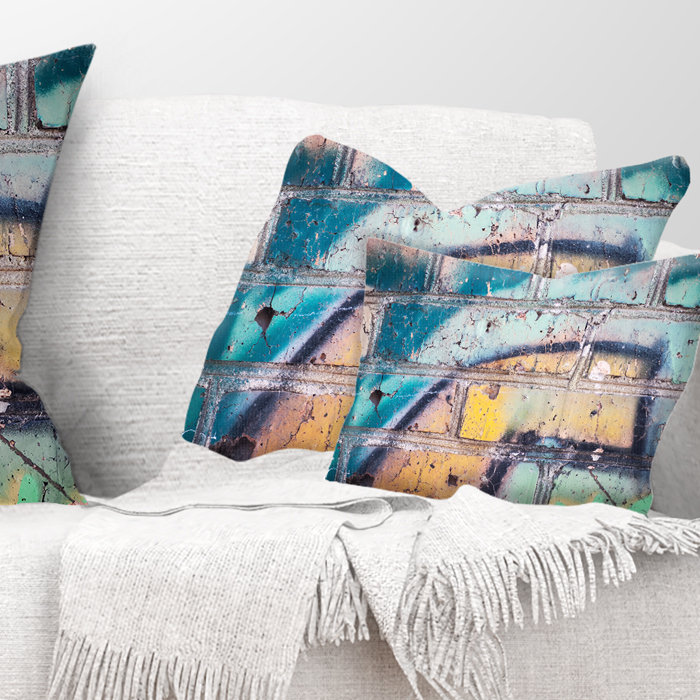 Coussin mural Street Art Graffiti, Rectangulaire, 12 po x 20 po