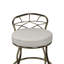 Tabouret de coiffeuse blanc élégant avec roulettes 16 po Elegant-735902673