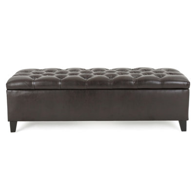 Brown Pu With Convenient Storage Function For Your Home In Fabric