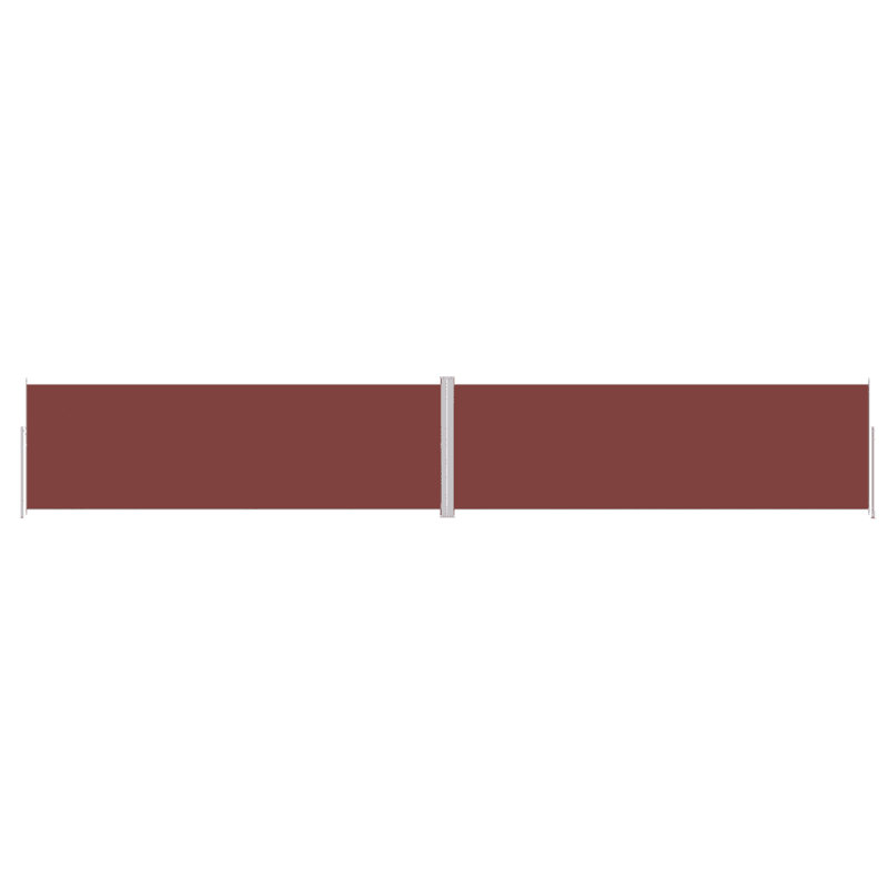 Dakota Fields 1200cm W x 200cm D Fabric Cover Motorised Retractable Side Awning, Terracotta