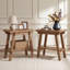 Ensemble de 2 tables de bout en bois massif de 23,6 po de largeur 23,6 po-56821026