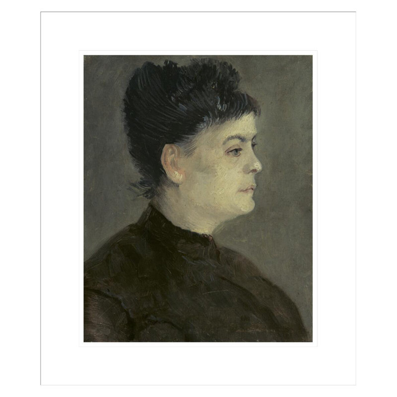 «Portrait of Agostina Segatori» par Vincent van Gogh, impression giclée encadrée, H 20,79 po x l 17,75 po