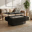 Fluted Lift-Top Coffee Table with Adjustable Height and Hidden Storage, Modern Solid Wood Veneer Design