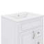 Meuble-lavabo 24 po avec lavabo en céramique, petite armoire avec 2 tiroirs et tablette réglable-1237536843