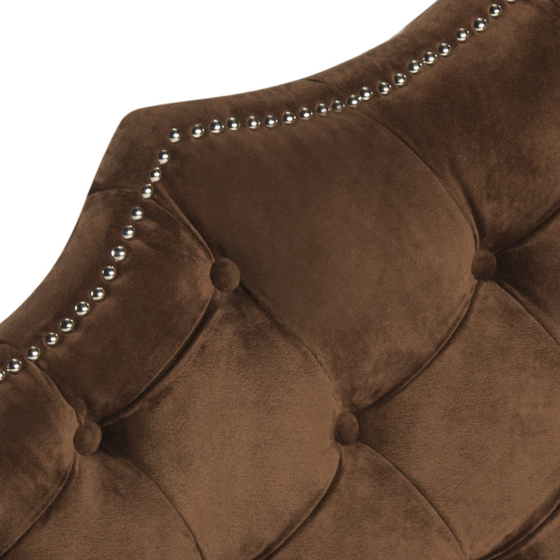 Danile Upholstered Headboard, Twin, Chocolate