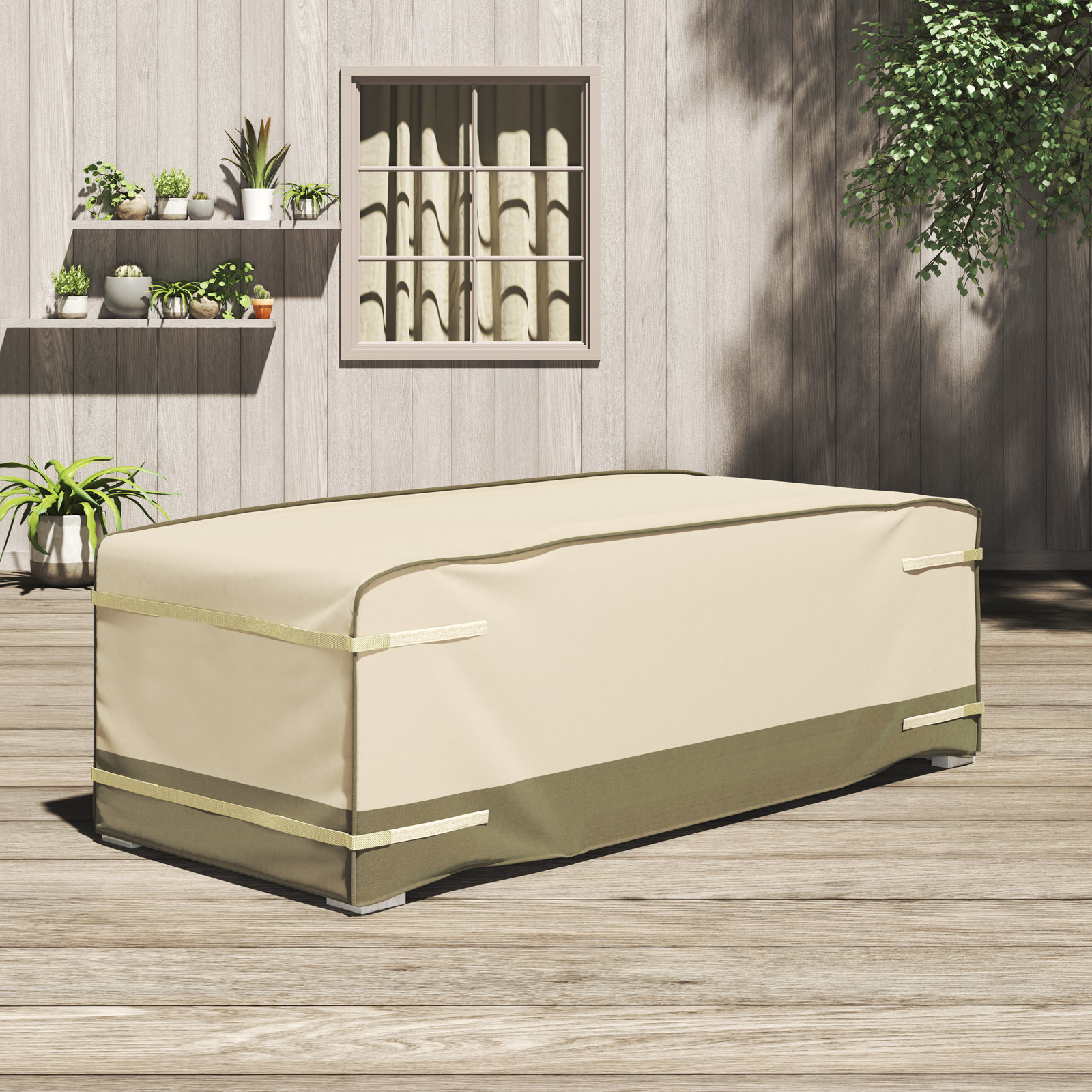 Prestley Outdoor Cover, 25.79" H x 82.68" W x 38.19" D