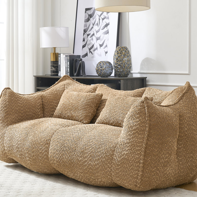 Fauteuil inclinable en chenille avec poignée pour faciliter le déplacement dans la pièce, Brun