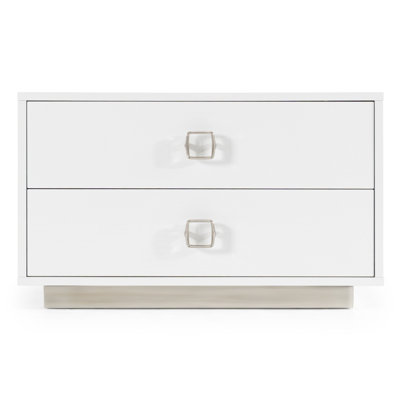 Table de chevet 2 tiroirs Janmesh