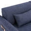 73.8" Linen Round Arm Convertible Sofa-398048662