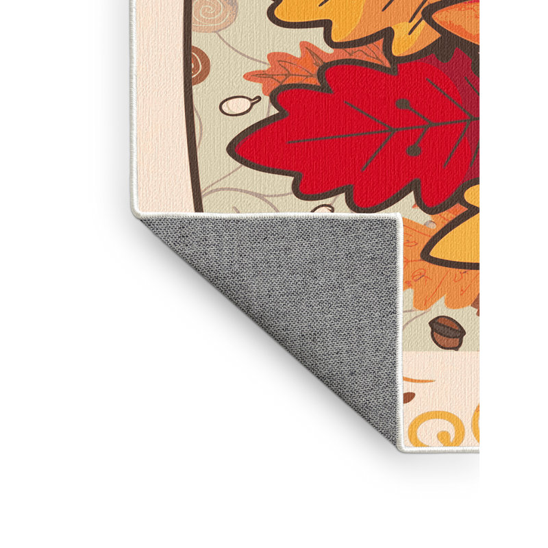 Tapis de Noël East Urban Home, Rectangle de 5 pi x 8 pi
