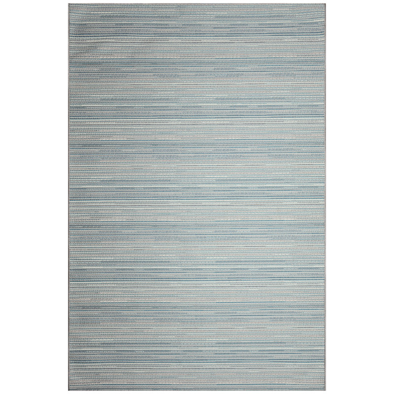 Striped Indoor / Outdoor Rug, Rectangle 3'3" x 4'11"