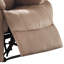 Fauteuil inclinable brun avec accoudoirs coussinés