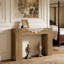 Grand canapé de table, table de couloir en bois, console