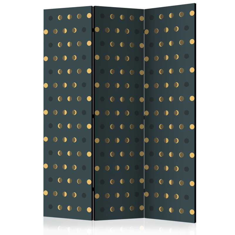 Graciliano 135cm W x 172cm H 3 - Panel Solid Wood Folding Room Divider