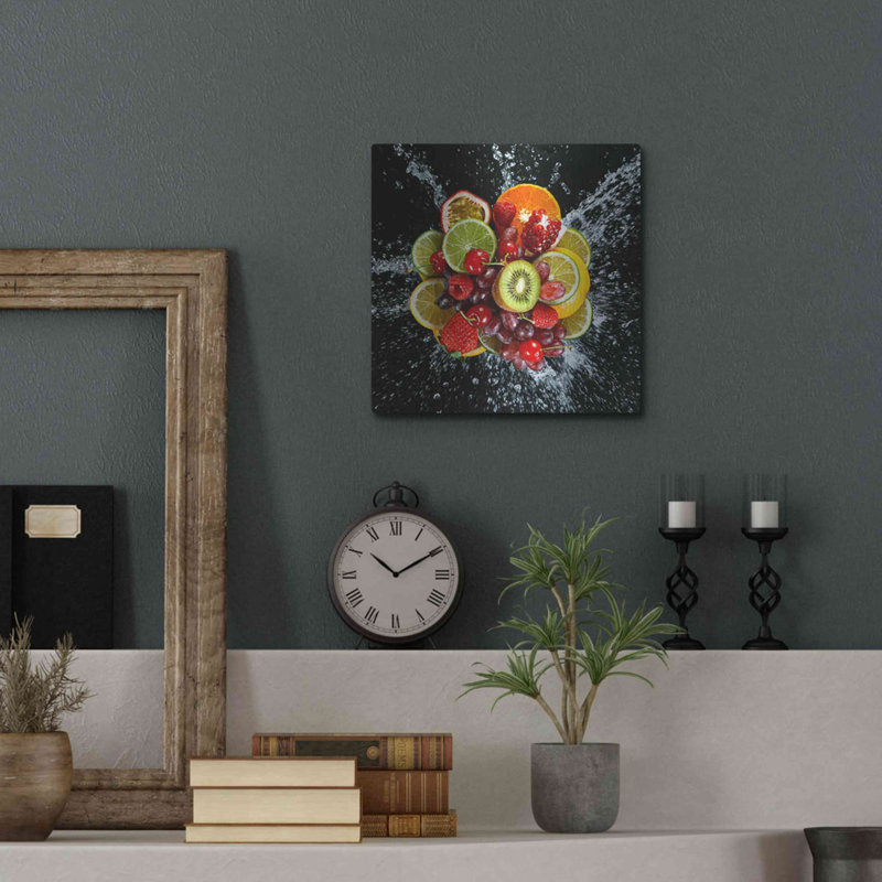 «Fruit Splash III», art mural en métal, H 12 po x l 12 po