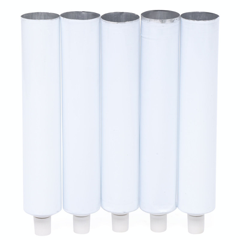 Georgietta 100Pcs 100ml Aluminum Empty Toothpaste Tubes