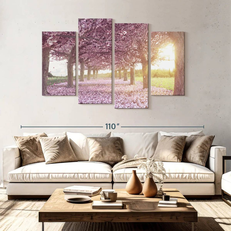 Harnek Cherry Blossom Morning, H 54 po x l 84 po