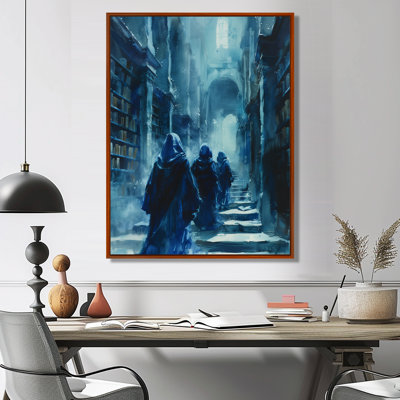 Blue Wizards Library Knowledge Keepers II - Wizards Wall Decor
