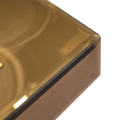 Console d'entrée moderne avec incrustations de diamants et verre miroir
