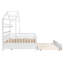 Lits en bois pleine grandeur peu encombrants avec lit gigogne, style moderne pour la famille