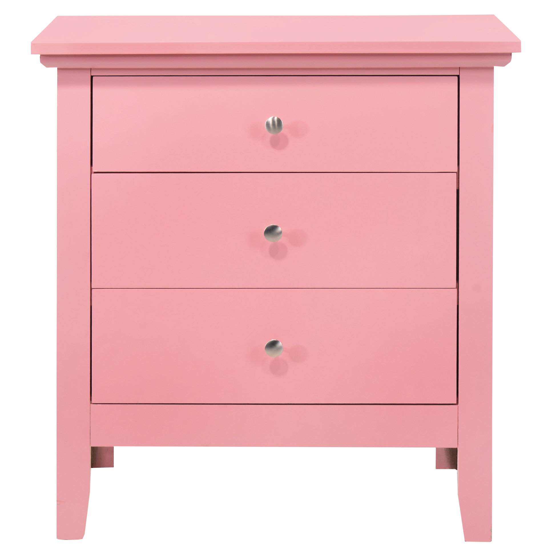 Red Barrel Studio Pink Nightstand With Robust And Stylish Storage ...
