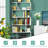 75''H X 31.5''W 2 PCS 6 Tier S-Shaped Bookshelf Storage Display Bookcase Decor Z-Shelf-456736799