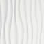 3D Wall Panels With Adhesive Included 19.6" x 19.6" Decorative Waves Design Wall Paneling-2057619951